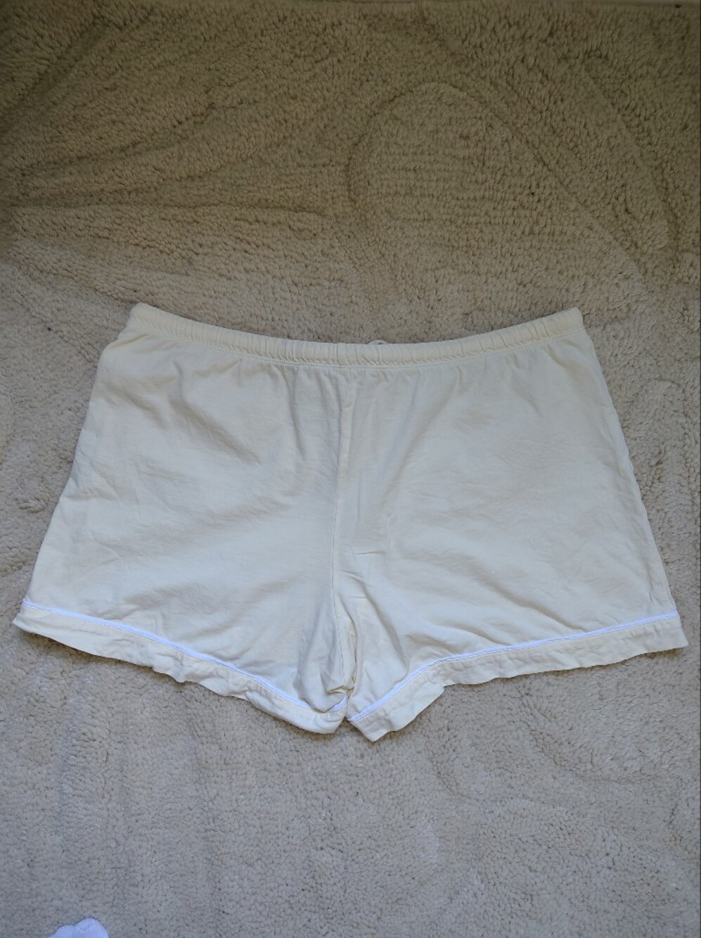 Haven Well Within Women's Large 100% Cotton Yellow Lounge Shorts - Picture 7 of 7